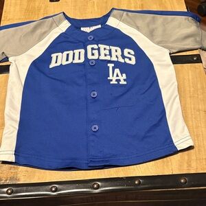 Youth Los Angeles Dodgers Blue Button-Front Jersey